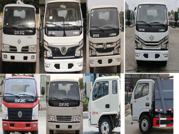 東風小多利卡國六后裝高位掛桶壓縮式垃圾車