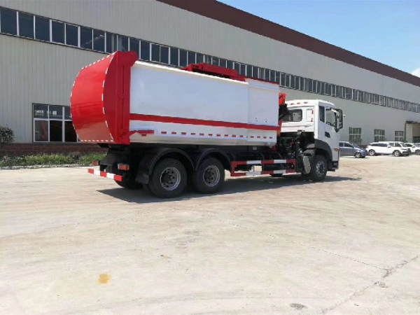 東風天龍國六12方吊裝壓縮式垃圾車